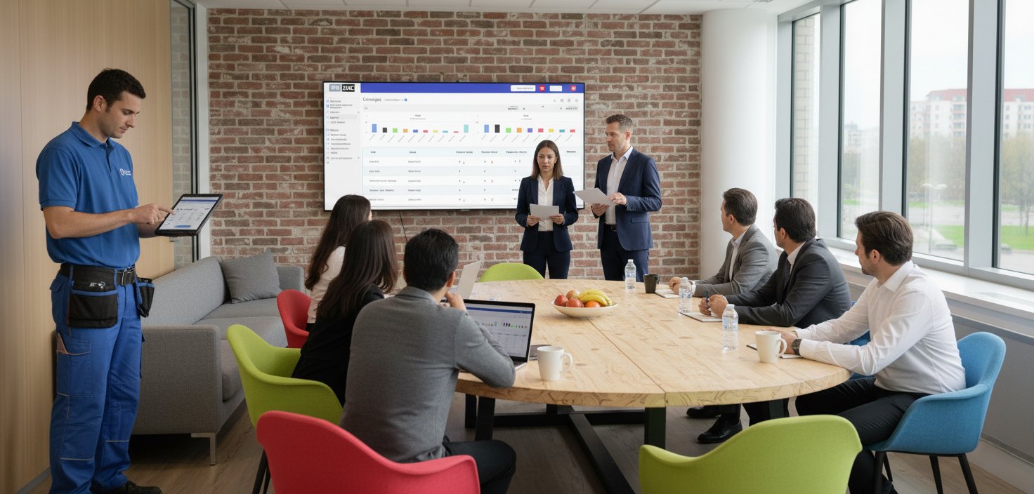 Team using omcSoftware